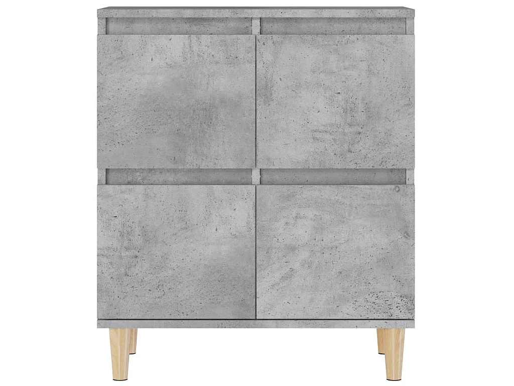 Dressoir 60x35x70 cm bewerkt hout betongrijs
