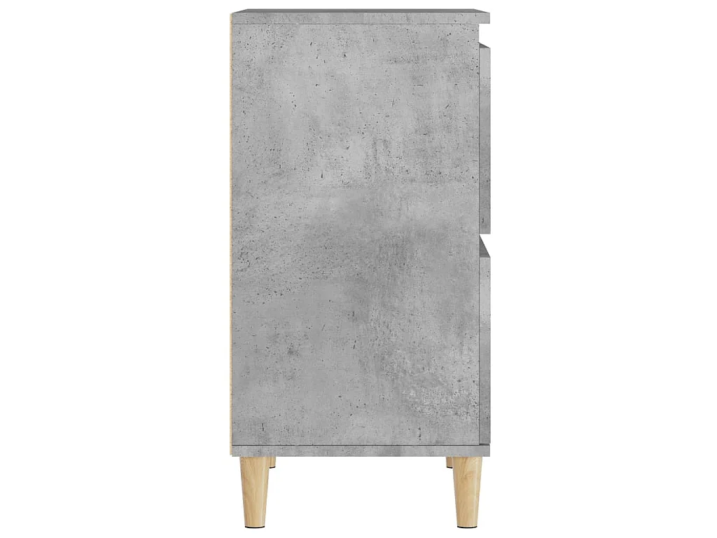 Dressoir 60x35x70 cm bewerkt hout betongrijs