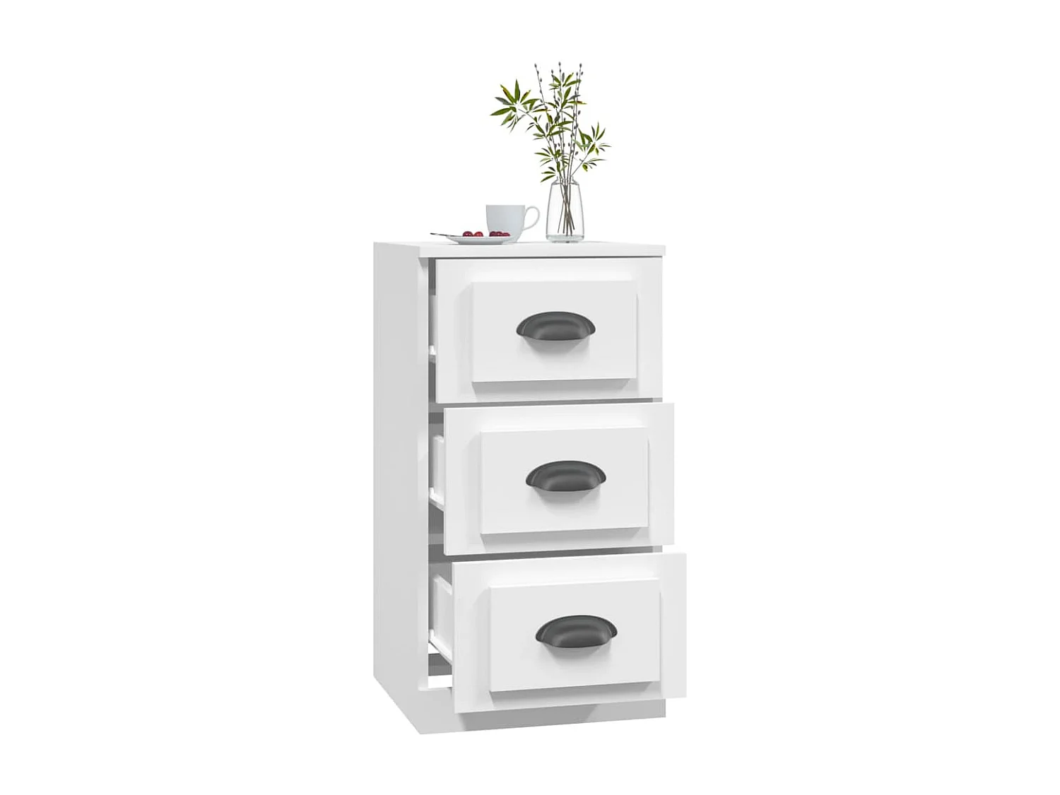 Aparador 36x35,5x67,5 cm derivados de madeira branco