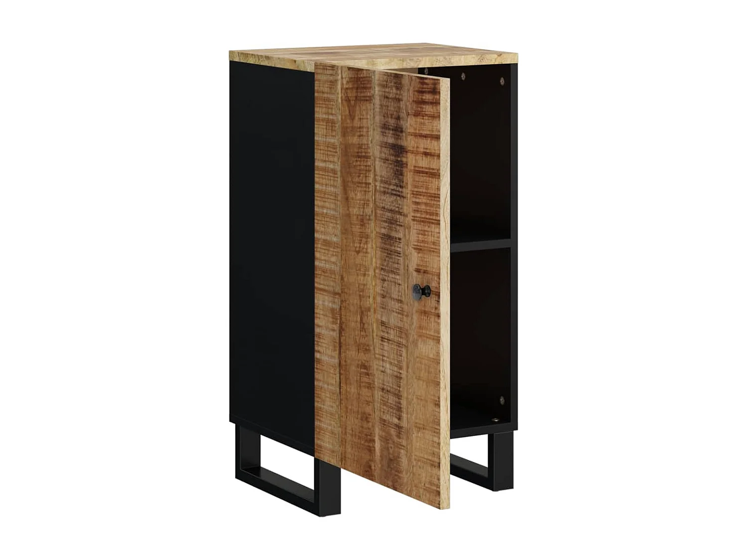 Buffet avec porte 40x31x75 cm bois massif de manguier