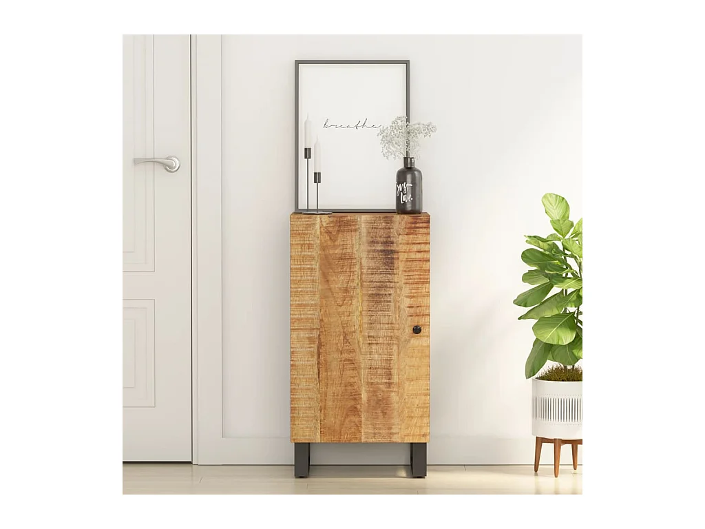 Sideboard mit Tür 40x31x75 cm Massivholz Mango