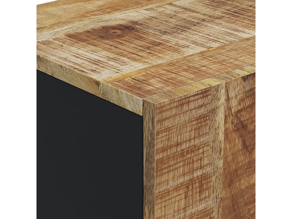 Buffet avec porte 40x31x75 cm bois massif de manguier