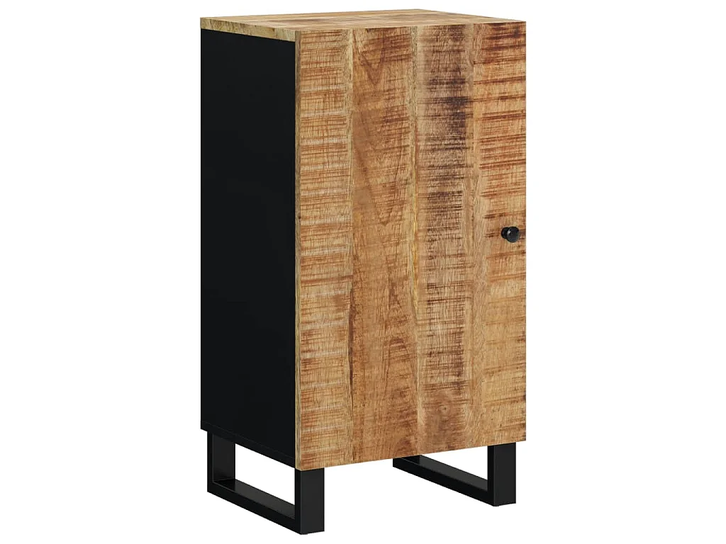 Buffet avec porte 40x31x75 cm bois massif de manguier