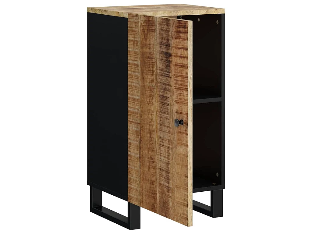 Buffet avec porte 40x31x75 cm bois massif de manguier