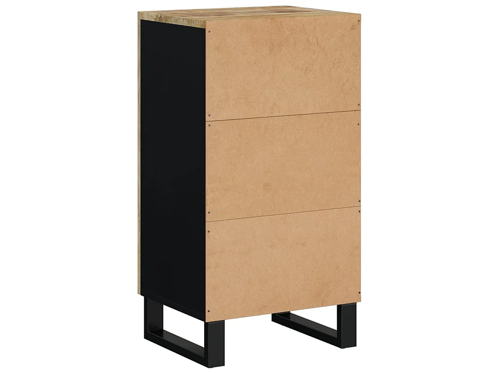 Buffet avec porte 40x31x75 cm bois massif de manguier