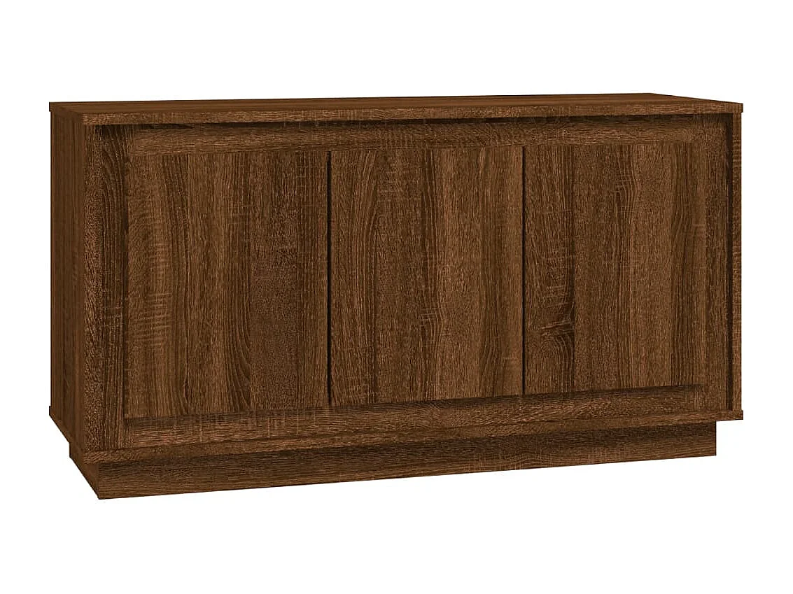Buffet chêne marron 102x35x55 cm bois d'ingénierie