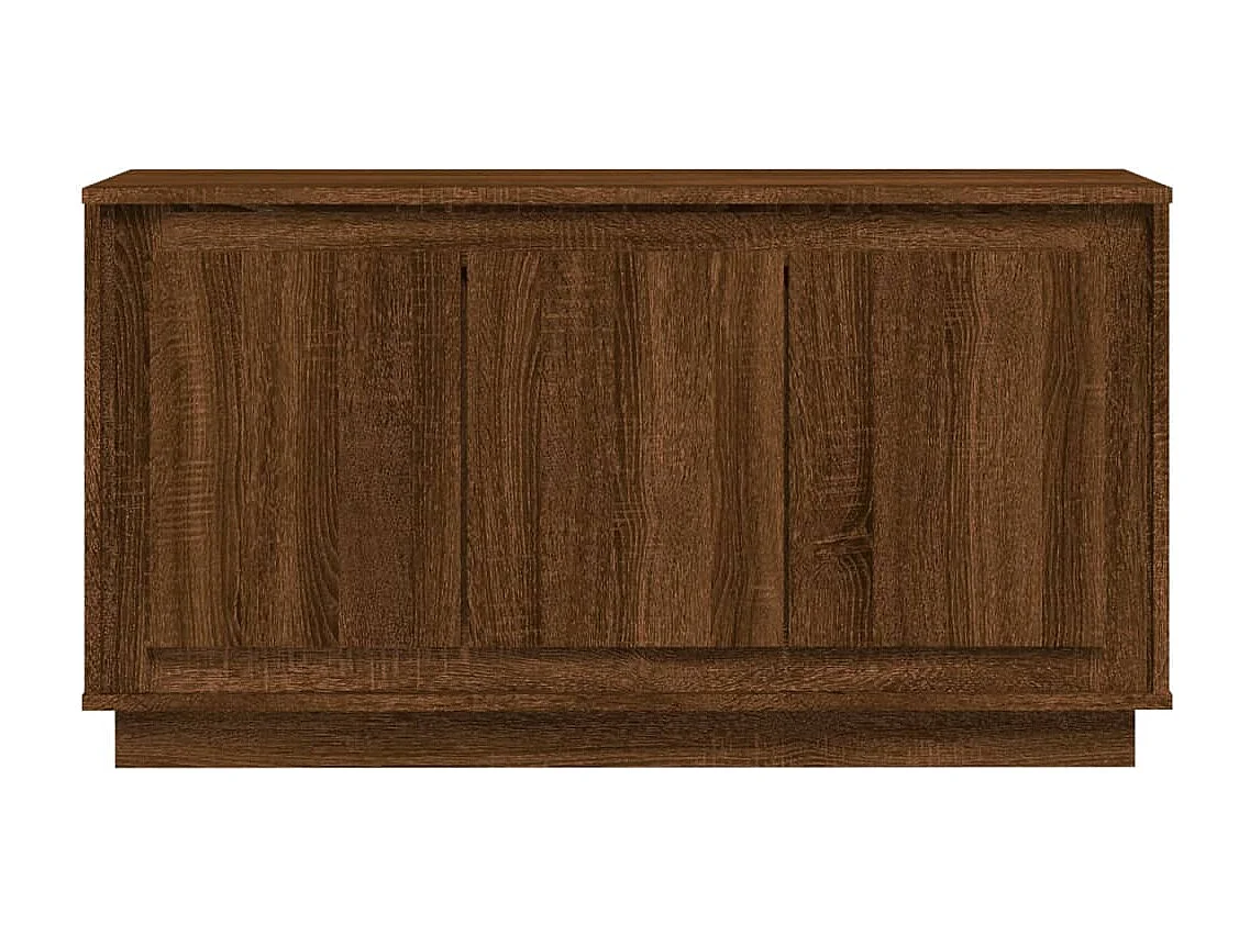 Buffet chêne marron 102x35x55 cm bois d'ingénierie