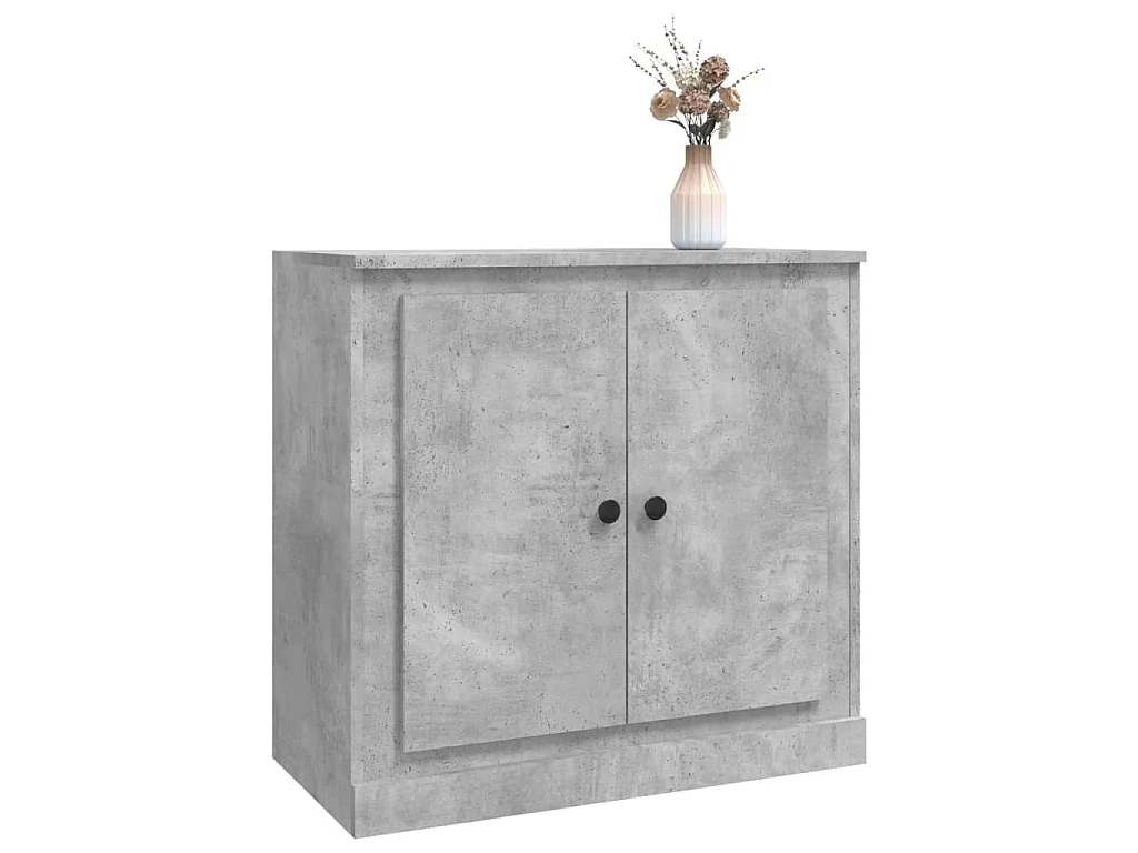 Dressoir 70x35,5x67,5 cm bewerkt hout betongrijs