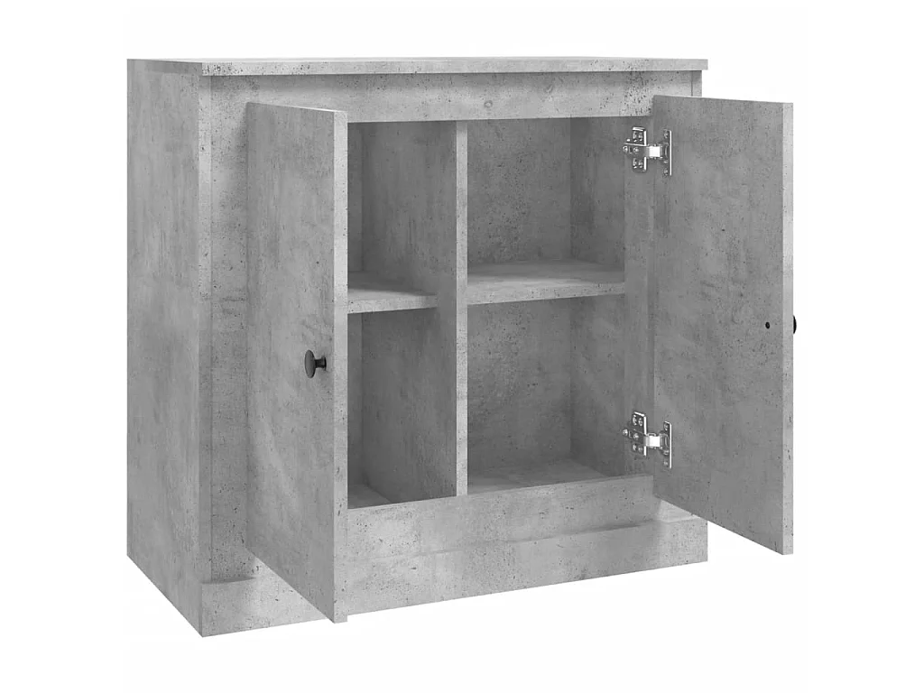 Dressoir 70x35,5x67,5 cm bewerkt hout betongrijs