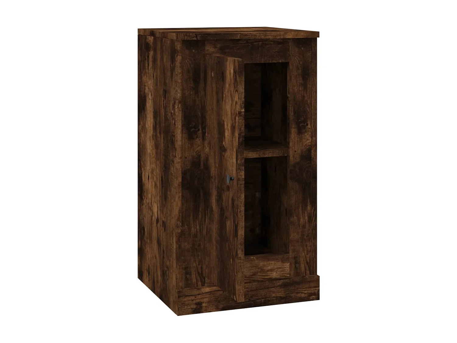 Credenza Rovere Fumo 37,5x35,5x67,5 cm in Legno Multistrato