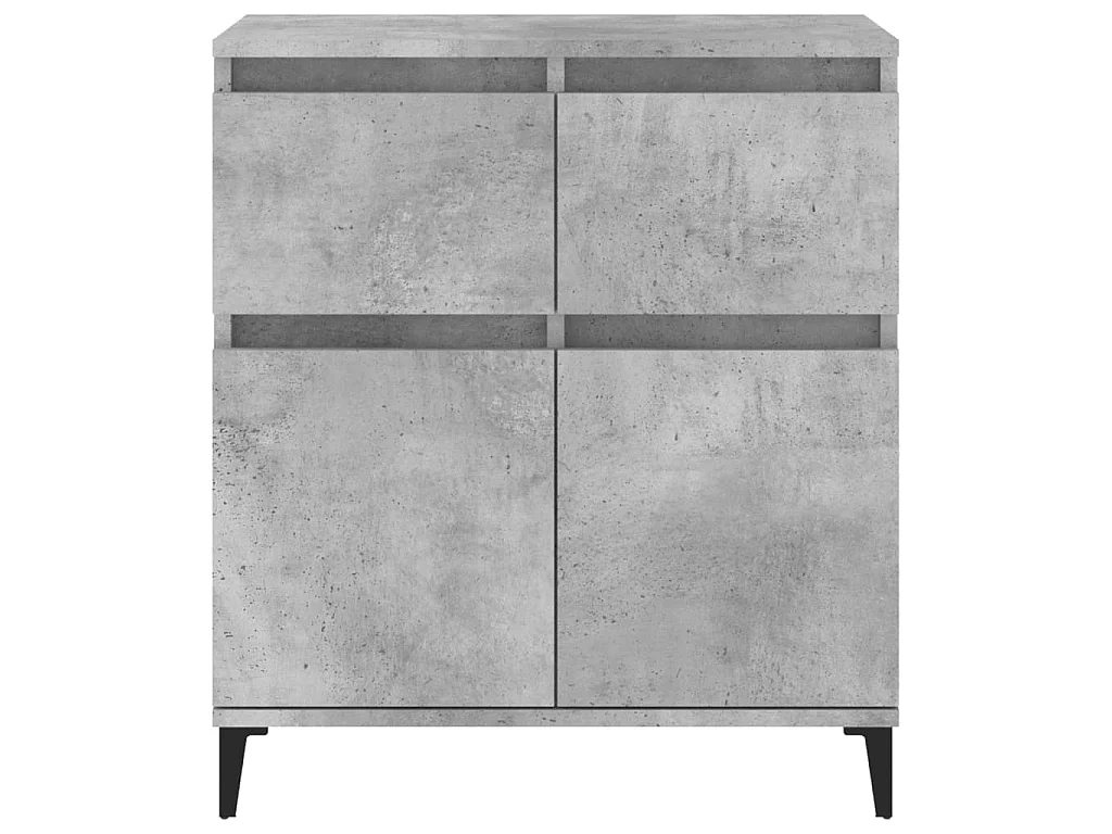 Buffet Gris béton 60x35x70 cm Bois d'ingénierie
