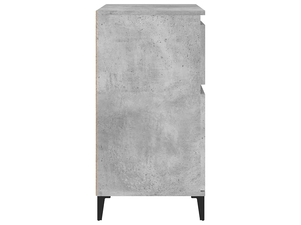 Buffet Gris béton 60x35x70 cm Bois d'ingénierie