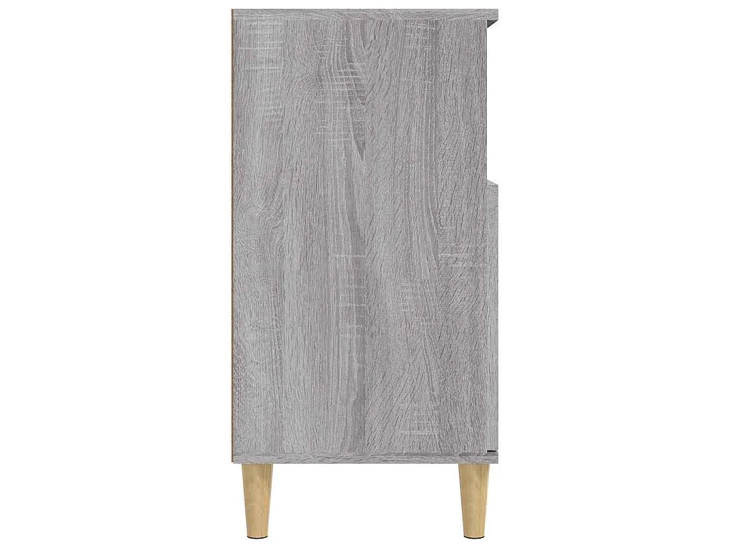 Dressoir 60x35x70 cm bewerkt hout grijs sonoma eikenkleurig
