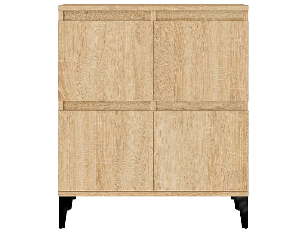 Buffets 2 pcs chêne sonoma 60x35x70 cm bois d'ingénierie
