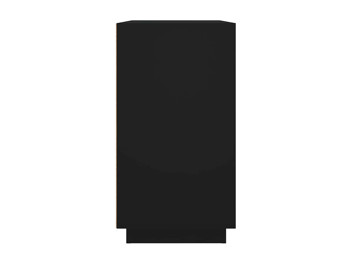 Buffet noir 80x34x75 cm bois d'ingénierie