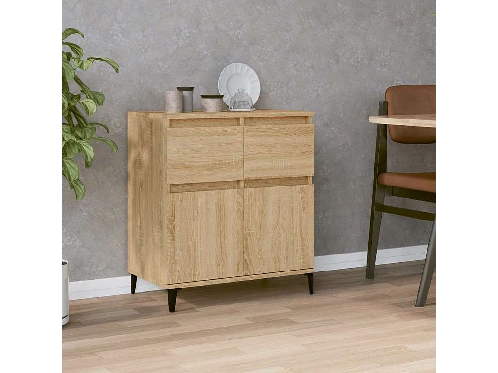 Sideboard Sonoma-Eiche 60x35x70 cm Holzwerkstoff