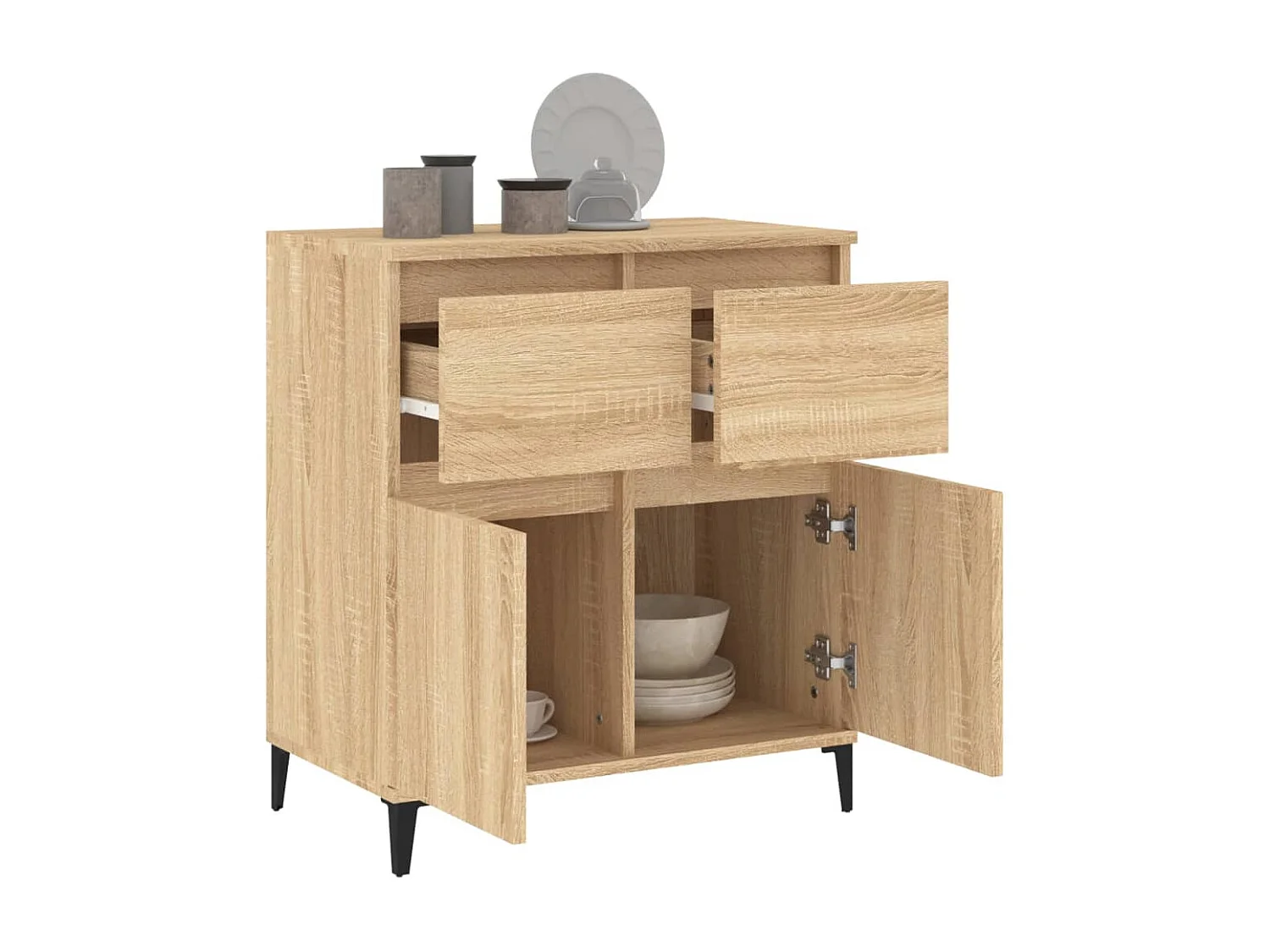 Sideboard Sonoma-Eiche 60x35x70 cm Holzwerkstoff