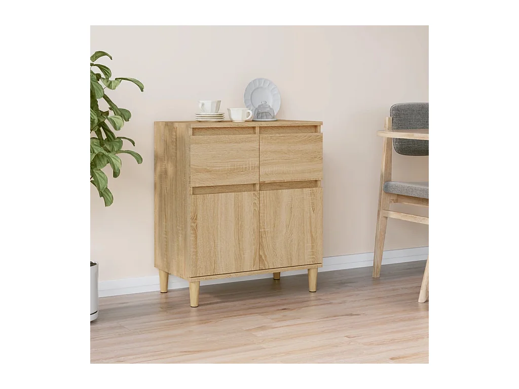 Buffet Chêne sonoma 60x35x70 cm Bois d'ingénierie