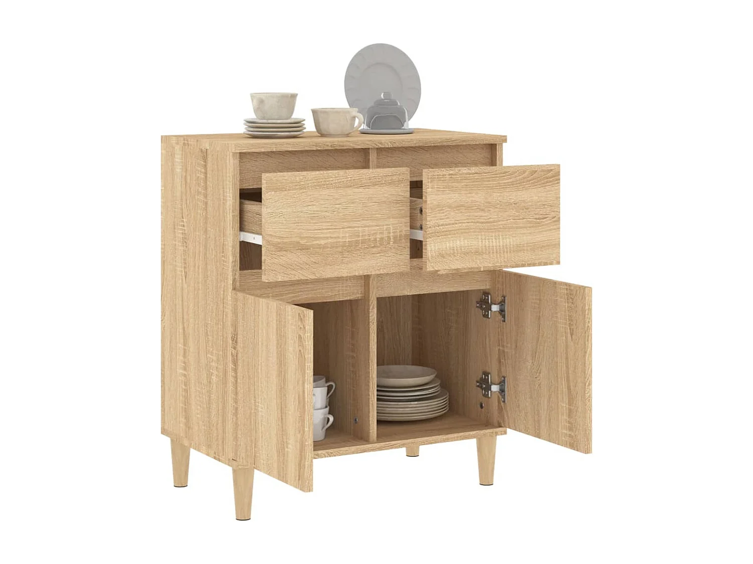 Sideboard Sonoma-Eiche 60x35x70 cm Holzwerkstoff