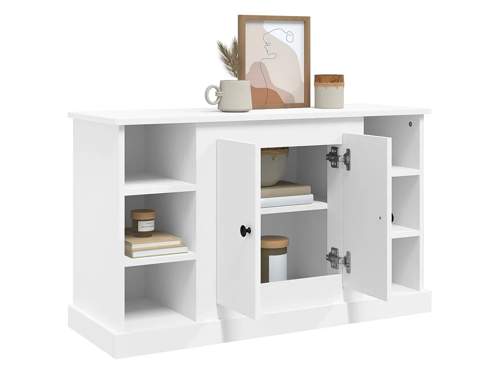 Sideboard Weiß 100x35,5x60 cm Holzwerkstoff