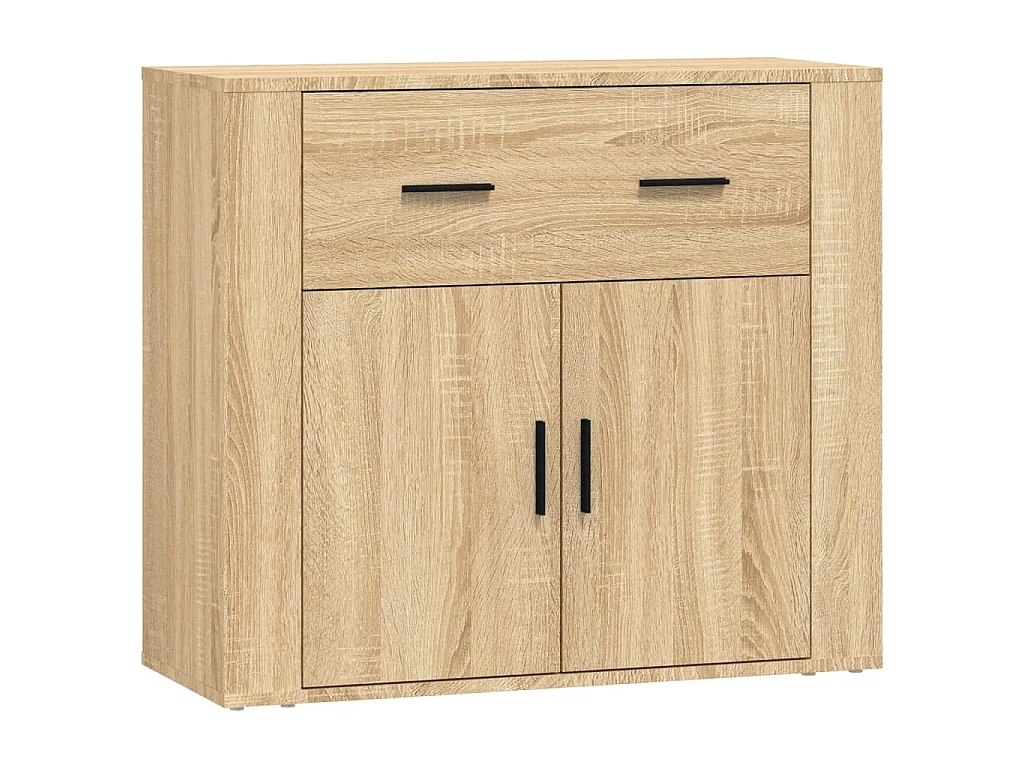 Buffets 3 pcs Chêne sonoma Bois d'ingénierie