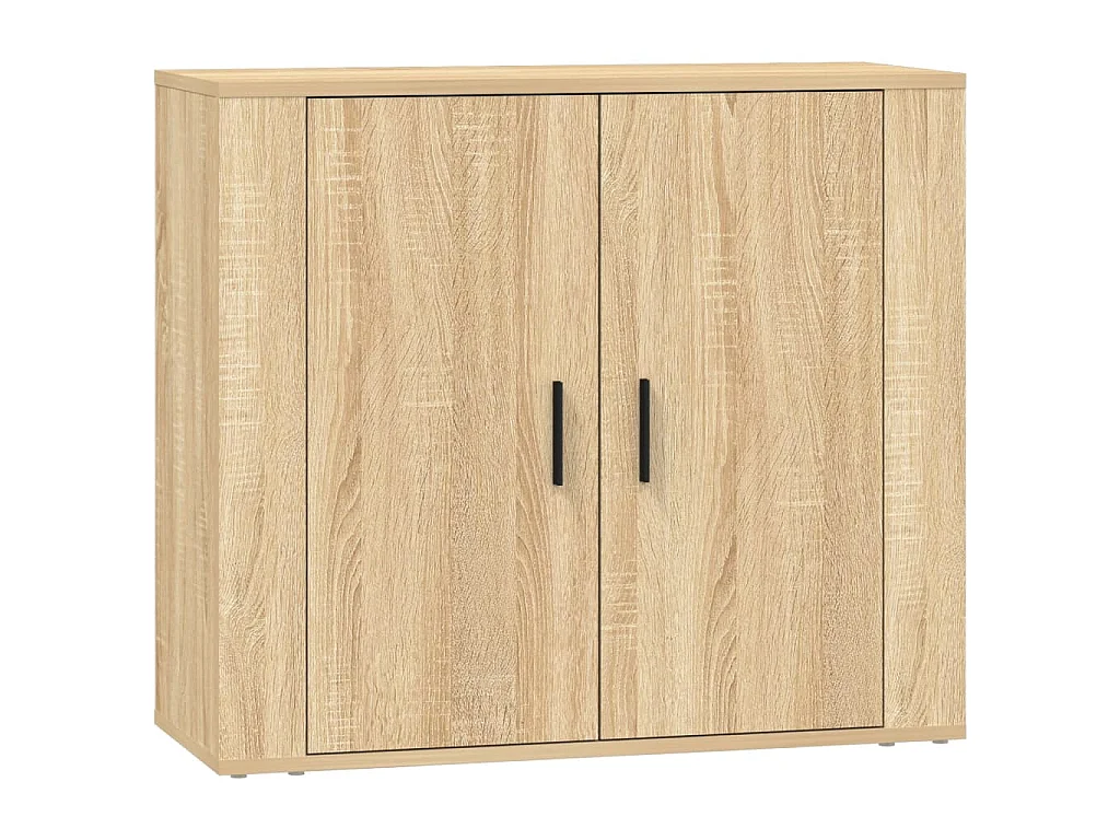 Buffets 3 pcs Chêne sonoma Bois d'ingénierie