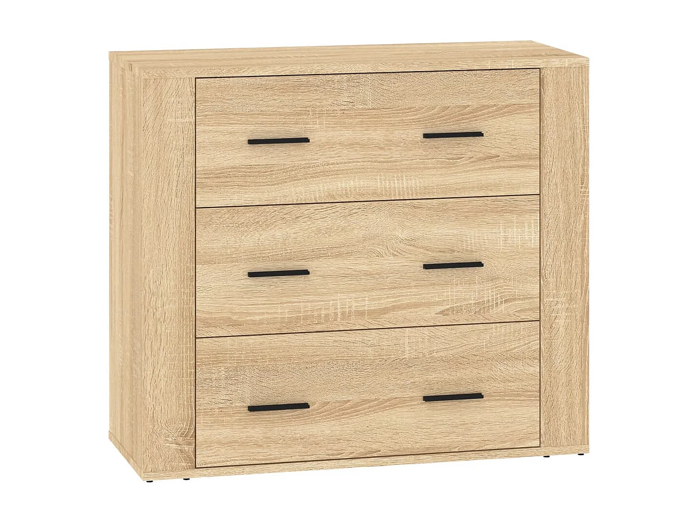 Aparadores 3 pcs madeira processada cor carvalho sonoma