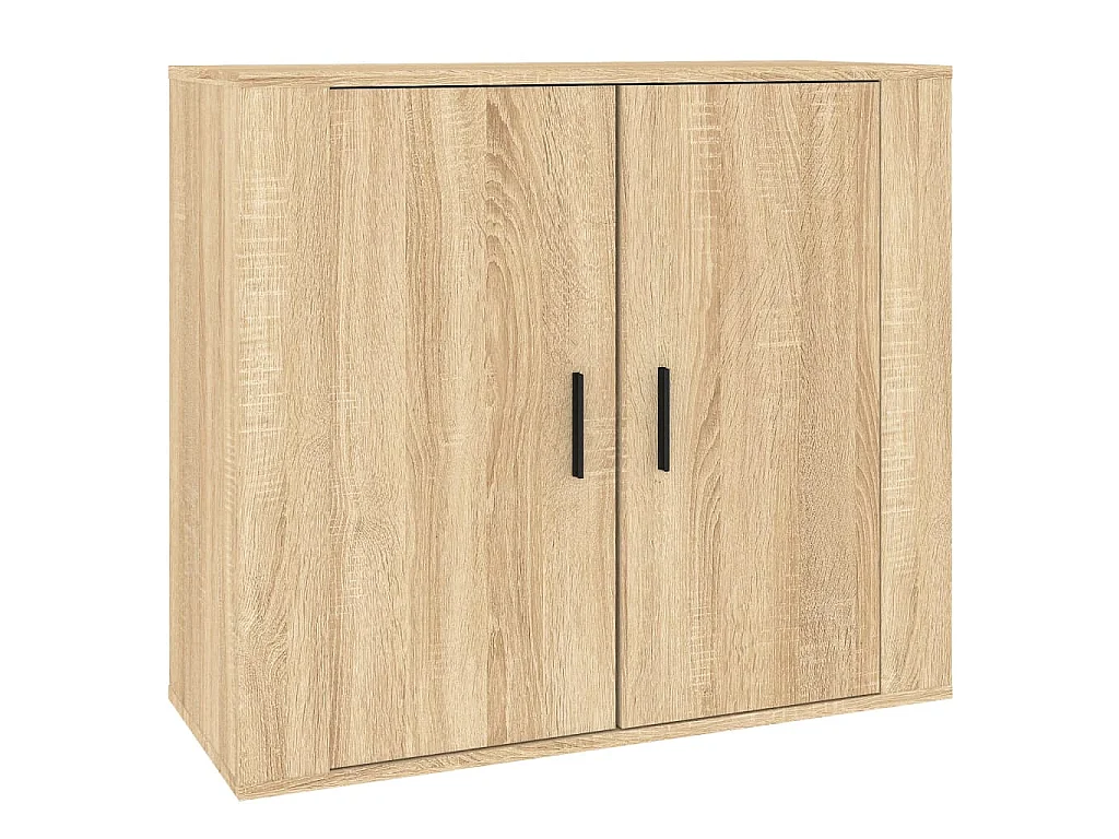 Dressoirs 3 st bewerkt hout sonoma eiken