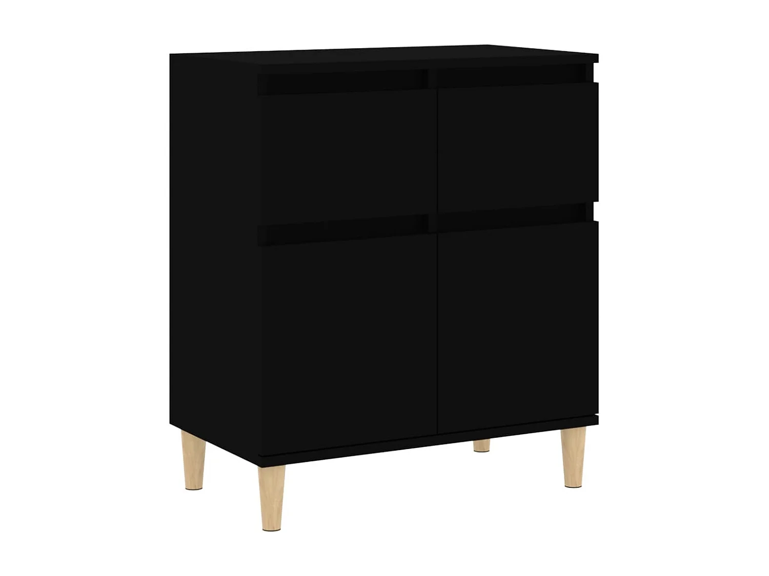Buffet Noir 60x35x70 cm Bois d'ingénierie