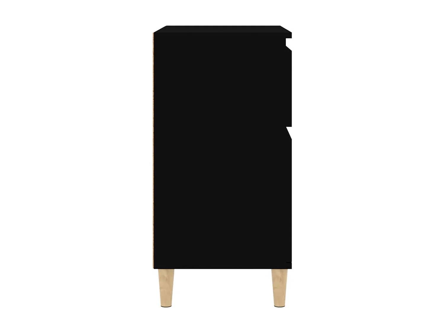 Buffet Noir 60x35x70 cm Bois d'ingénierie