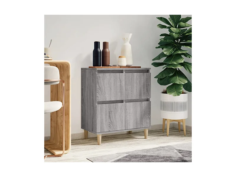 Sideboard Grau Sonoma 60x35x70 cm Holzwerkstoff
