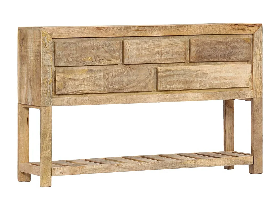 Buffet 120x30x75 cm bois de manguier massif