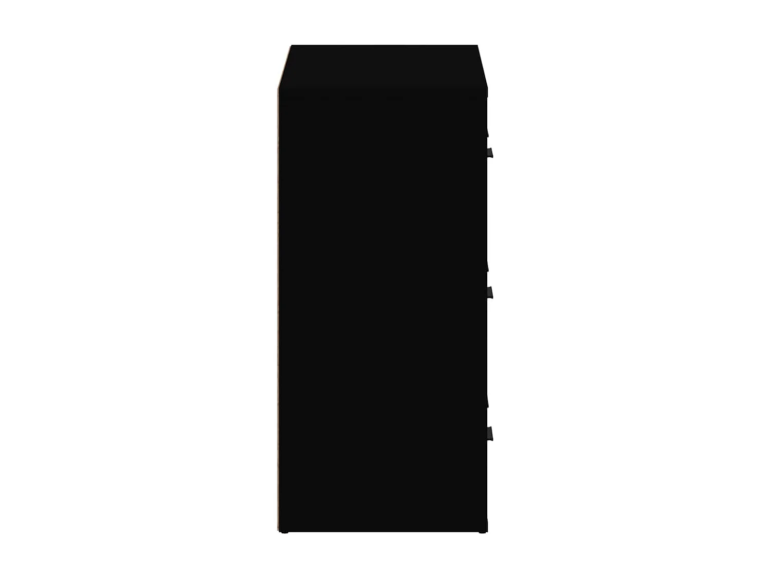 Aparadores 2 pcs derivados de madeira preto