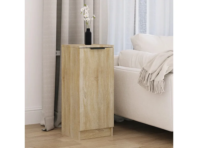 Credenza Rovere Sonoma 30x30x70 cm in Legno Multistrato