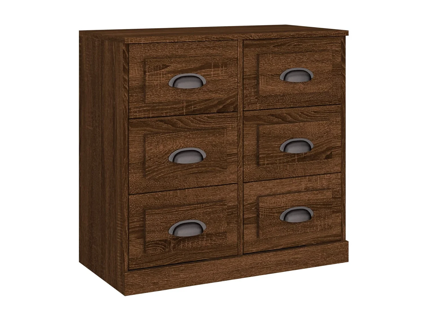 Credenza Rovere Marrone 70x35,5x67,5 cm in Legno Multistrato