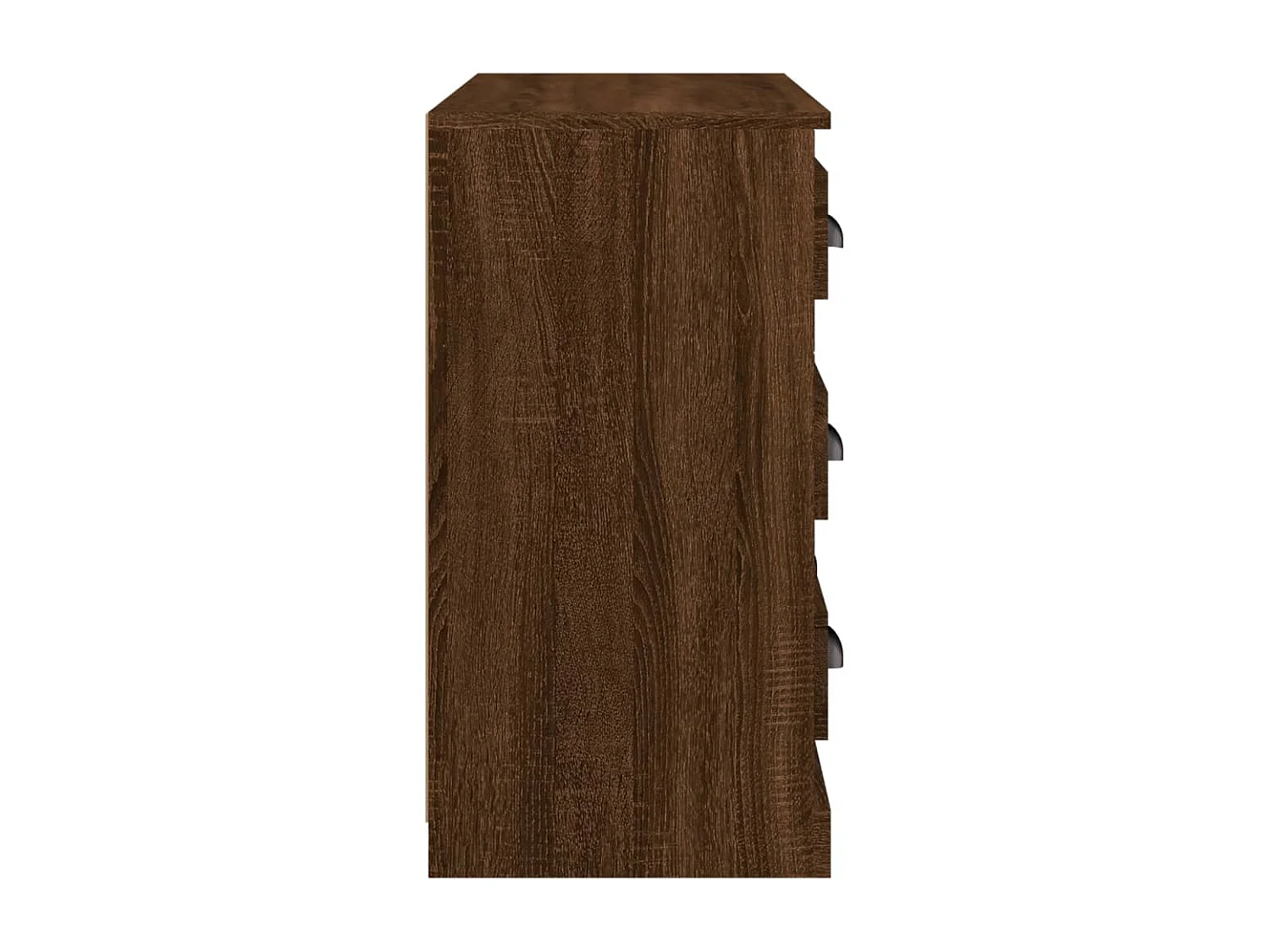Credenza Rovere Marrone 70x35,5x67,5 cm in Legno Multistrato