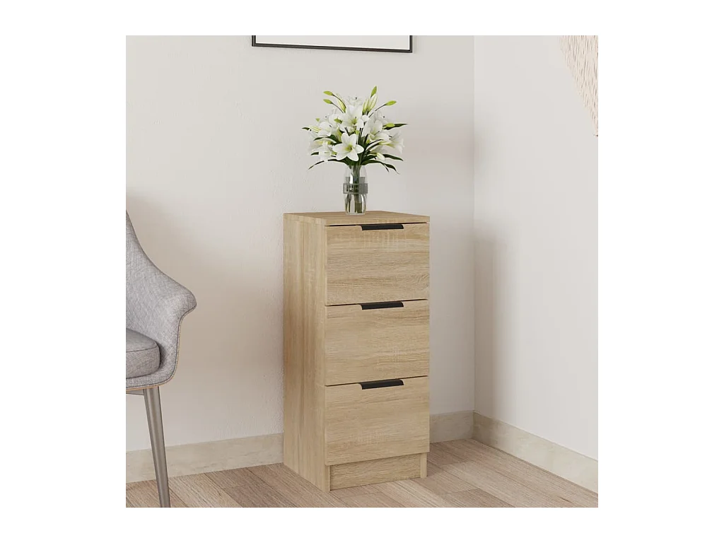 Buffet Chêne sonoma 30x30x70 cm Bois d'ingénierie