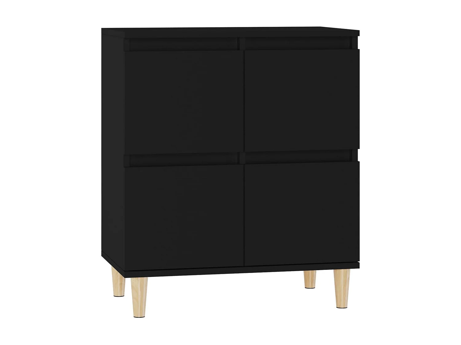 Buffet Noir 60x35x70 cm Bois d'ingénierie