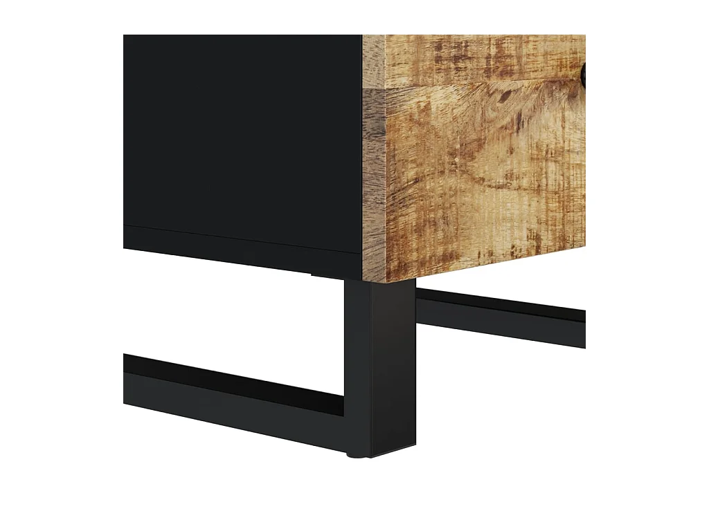 Buffet avec 3 tiroirs 40x33,5x75 cm bois massif de manguier