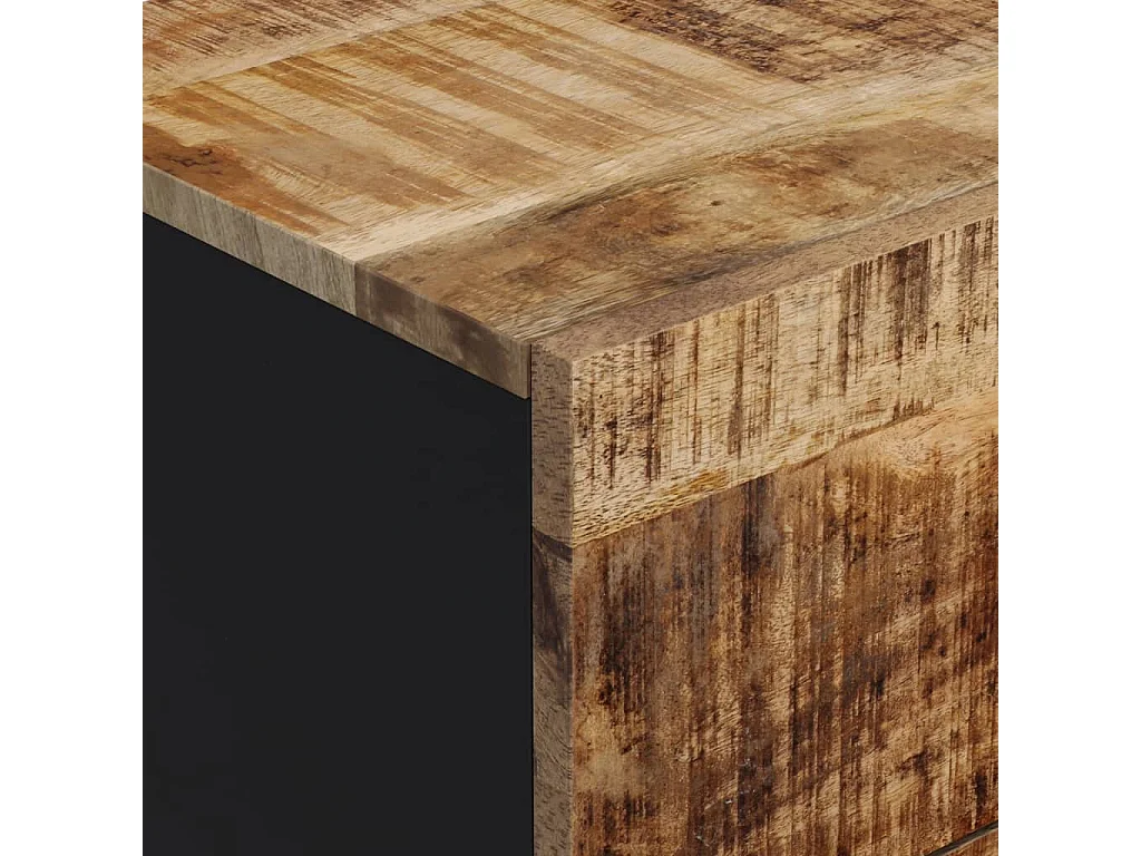 Buffet avec 3 tiroirs 40x33,5x75 cm bois massif de manguier