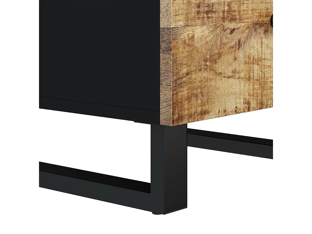 Buffet avec 3 tiroirs 40x33,5x75 cm bois massif de manguier