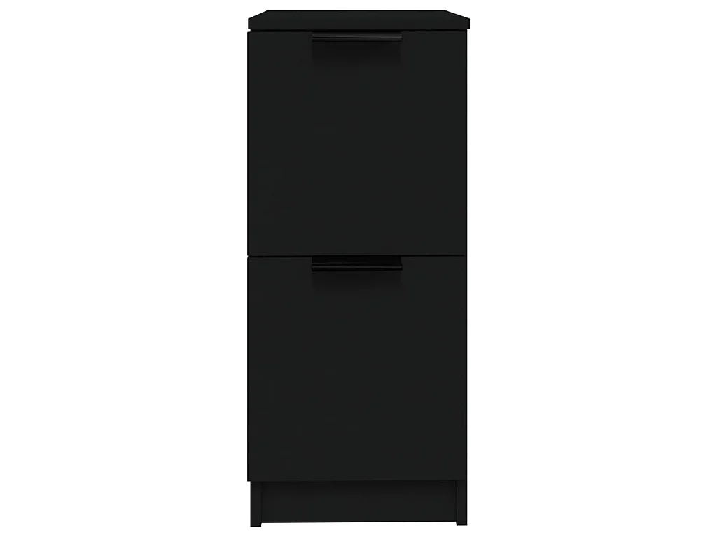 Sideboards 2 Stk. Schwarz 30x30x70 cm Holzwerkstoff
