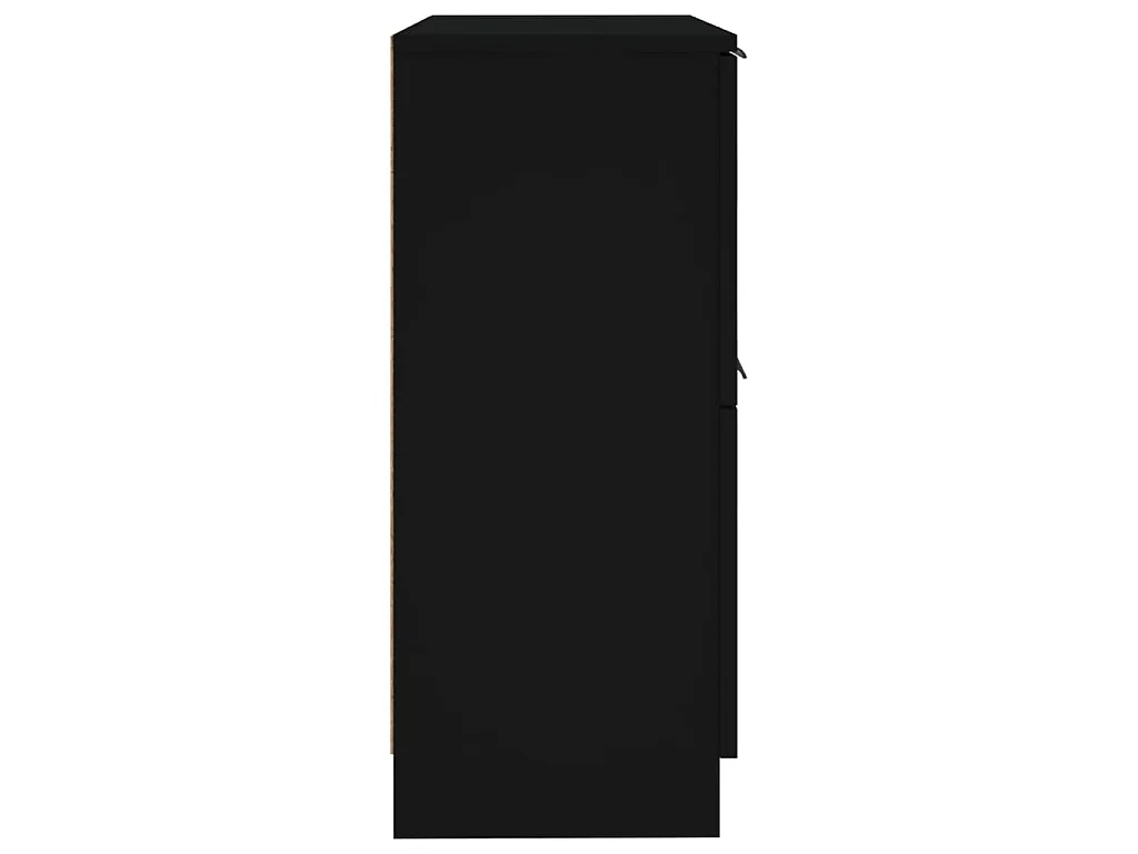 Sideboards 2 Stk. Schwarz 30x30x70 cm Holzwerkstoff