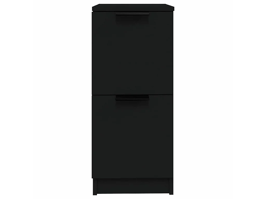 Sideboards 2 Stk. Schwarz 30x30x70 cm Holzwerkstoff