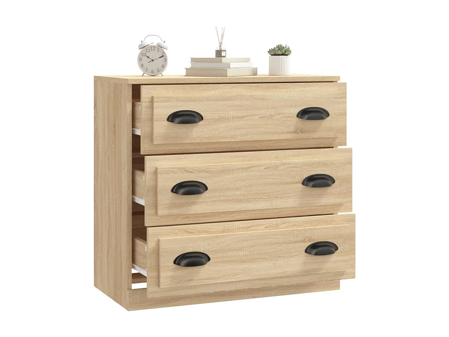 Buffet chêne sonoma 70x35,5x67,5 cm bois d'ingénierie