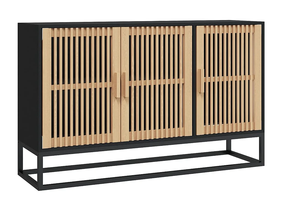 Sideboard Schwarz 105x30x65 cm Holzwerkstoff