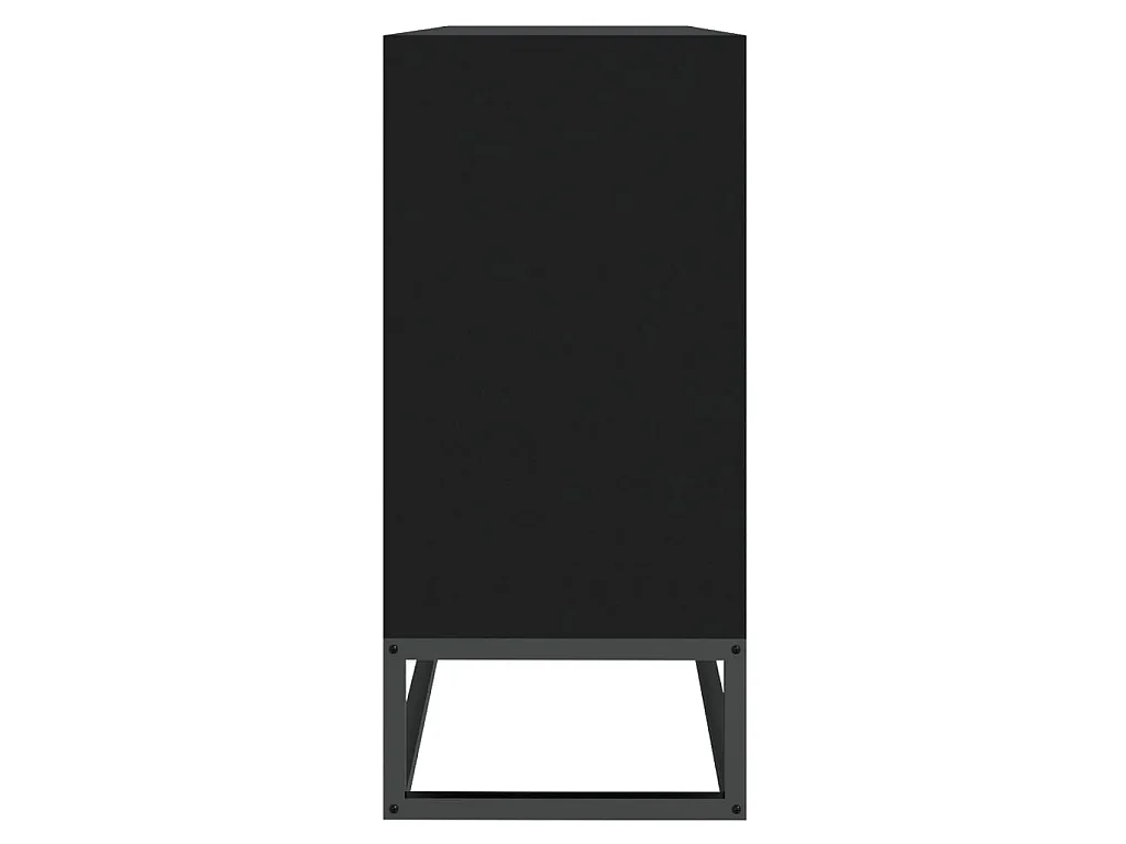 Dressoir 105x30x65 cm bewerkt hout zwart