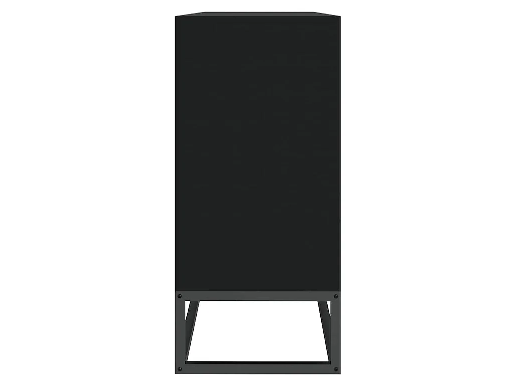 Buffet noir 105x30x65 cm bois d'ingénierie