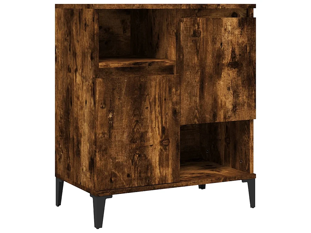 Buffet Chêne fumé 60x35x70 cm Bois d'ingénierie