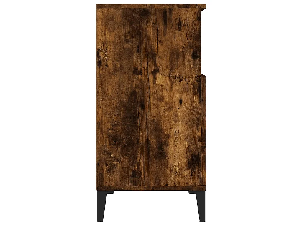 Buffet Chêne fumé 60x35x70 cm Bois d'ingénierie